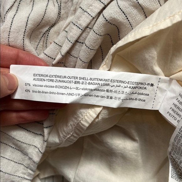 Zara Tan and Cream Striped Sundress - Picture 2 of 4